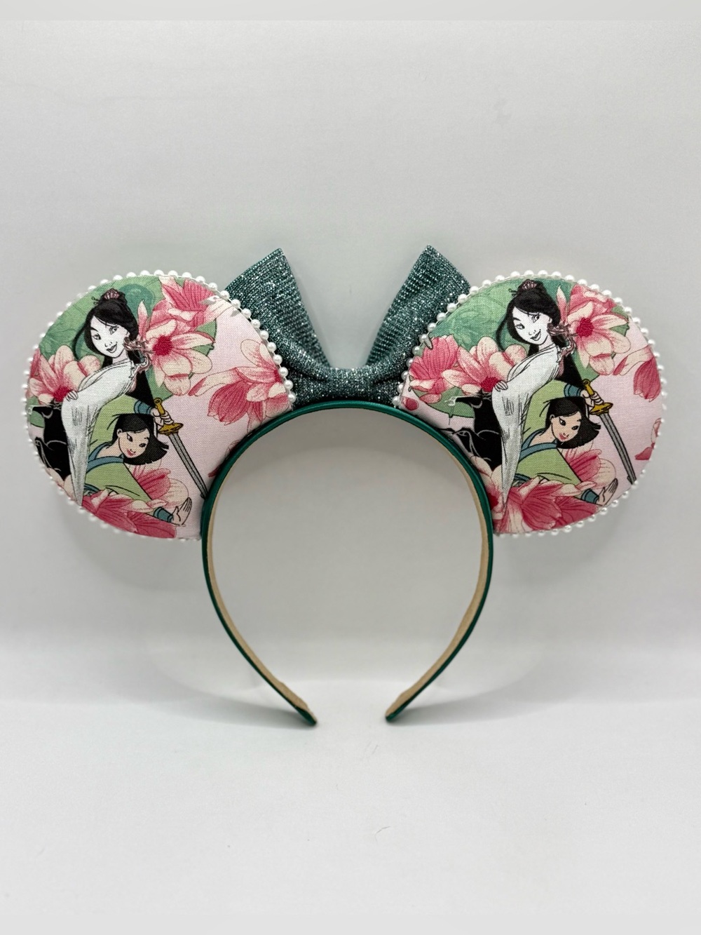 Disney Mulan Floral Handmade Minnie Ears - Picture 2 of 3